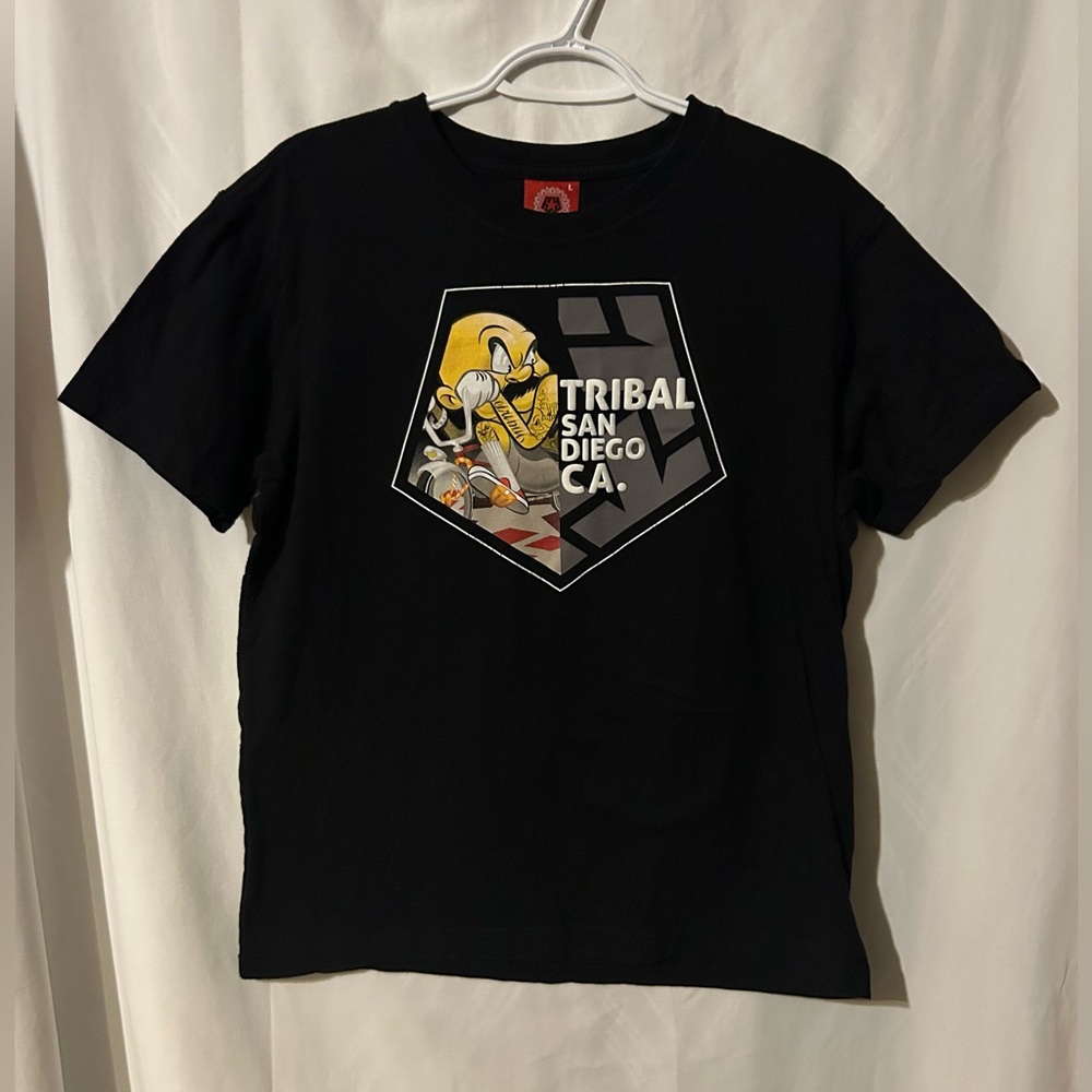 Rare Vintage Tribal Men’s Graphic Black T-Shirt